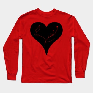 floral heart design Long Sleeve T-Shirt